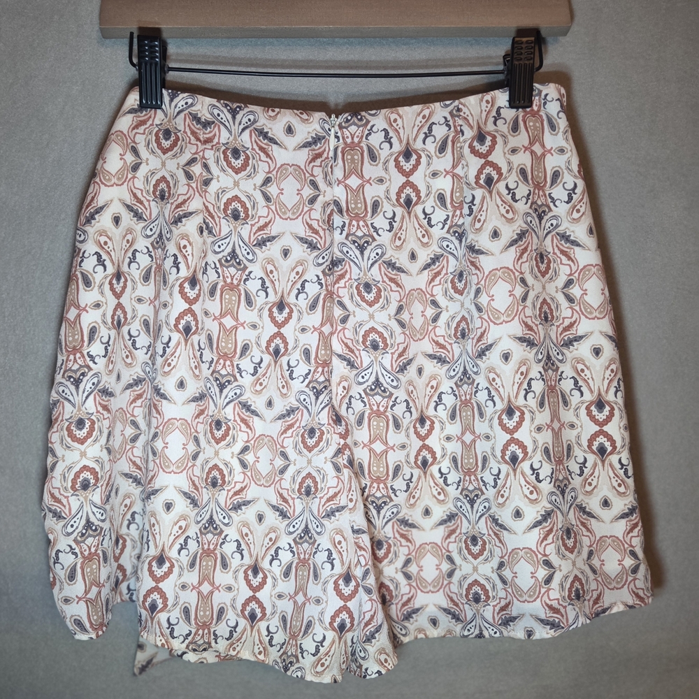 Paper Crane Patterned Wrap Side Tie Mini Skort In… - image 5